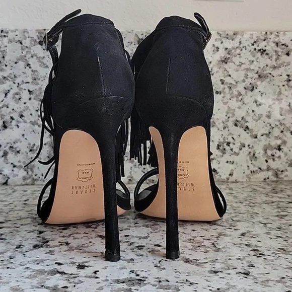 Stuart Weitzman Love fringe heels US sz 8.5 - Picture 9 of 11